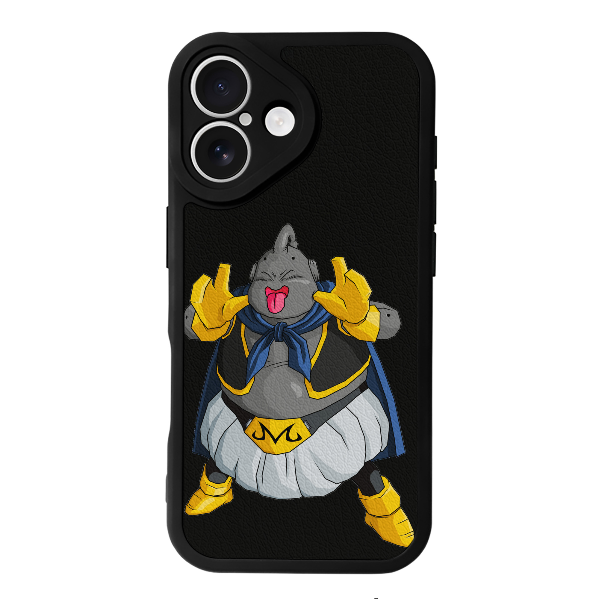 （画像用） ドラゴンボール 魔人ブウ DRAGON BALL Majin Buu 【iPhone 16シリーズ対応】シリコンスマホケース（レザー調） 材質：シリコン